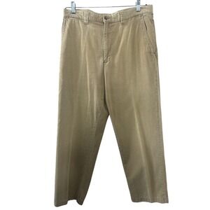 Fieldmaster Corduroy Pants Mens 34x32 Tan Beige Straight Leg VTG 90s Trousers
